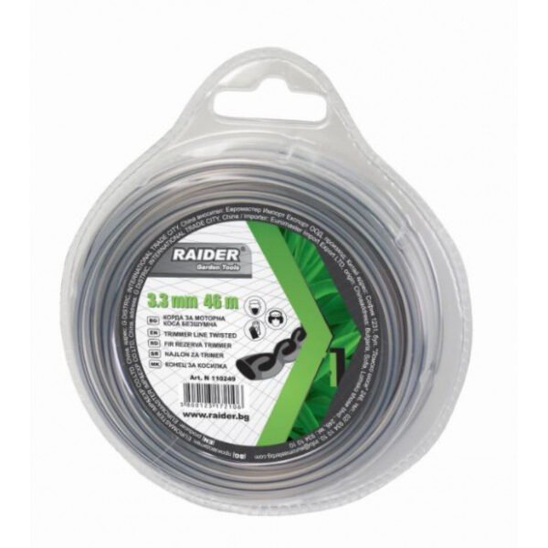 RAIDER ΜΕΣΙΝΕΖΑ ΣΤΡΙΦΤΗ ΜΑΥΡΗ 3,0mm-23m - 110248