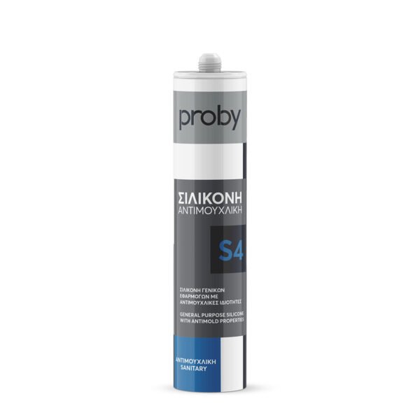 ΣΙΛΙΚΟΝΗ 235ml ΛΕΥΚΗ ΑΝΤΙΜΟΥΧΛΙΚΗ - PROBY S4