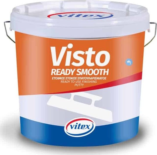 Vitex Visto Ready Smooth Στόκος Γενικής Χρήσης Έτοιμος Λεπτόκοκκος Φινιρίσματος Λευκός