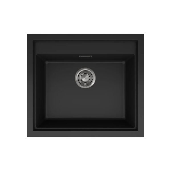 Νεροχύτης κουζίνας SINTESI 105 Black 86 ELLECI 57x50cm
