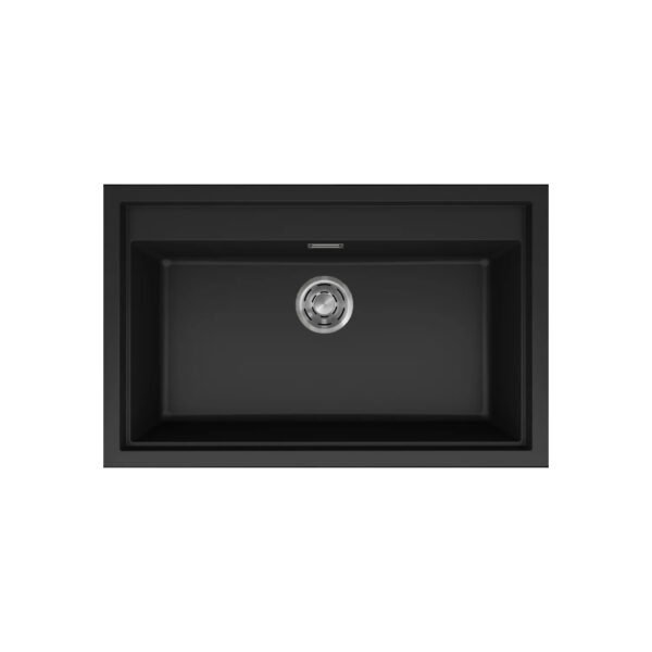 Νεροχύτης κουζίνας SINTESI 130 Black 86 ELLECI 79x50cm