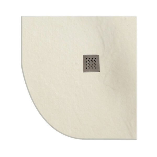 Ντουζιέρα ημικυκλική υψηλής αντοχής PIETRA Cream KARAG 90x90x2,5cm