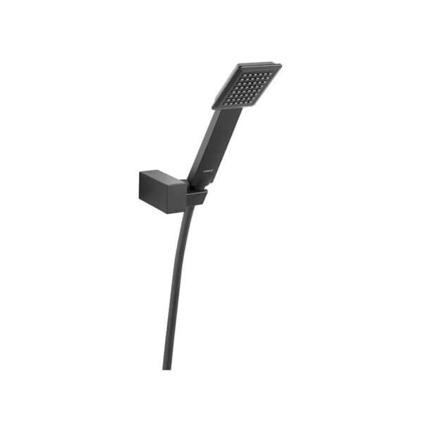 Τηλέφωνο ντους με βάση στήριξης και σπιραλ SINUS Black U170BL-B FERRO